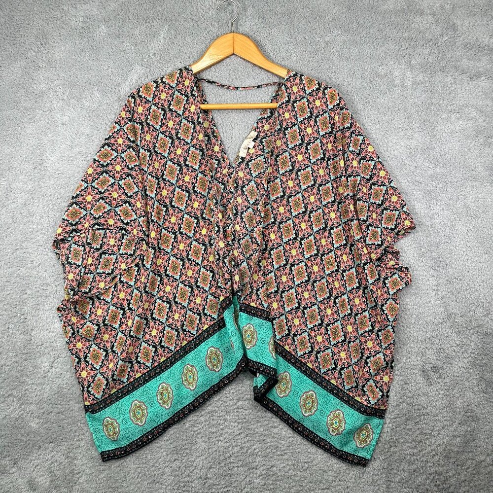 Penelope Project Women's Boho Chiffon Swim Cover Size‎ L